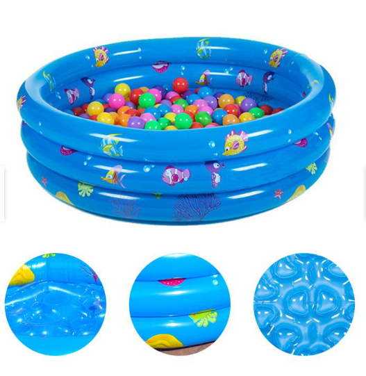 PISCINA CIRCULAR AZUL y ROSA 120 CM